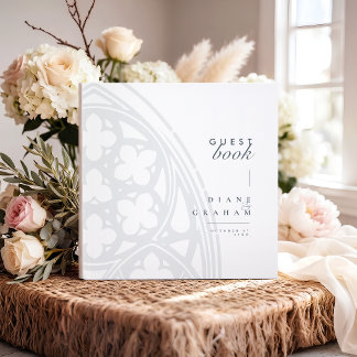 Livre D'or Mariage Minimaliste Élégant Vintage Gothique Class