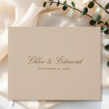 Mariage Minimaliste Moderne Beige Chaud