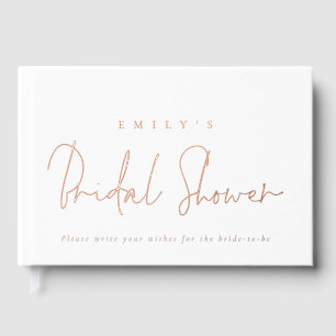 Livre D'or Mariage Minimaliste Script Fête de Mariée