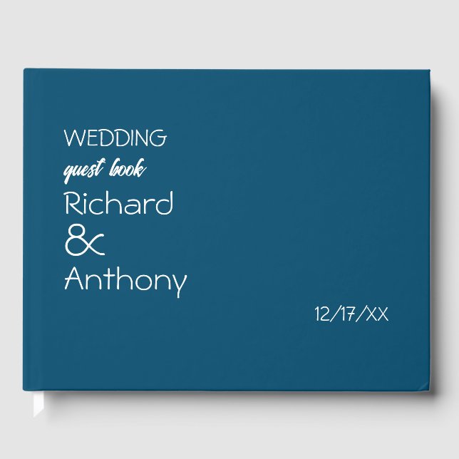 Livre D'or Mariage moderne et tendance (Recto)