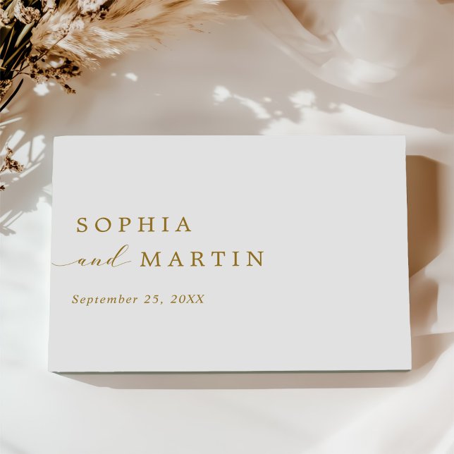 Livre D'or Mariage moderne simple et minimaliste (Créateur téléchargé)
