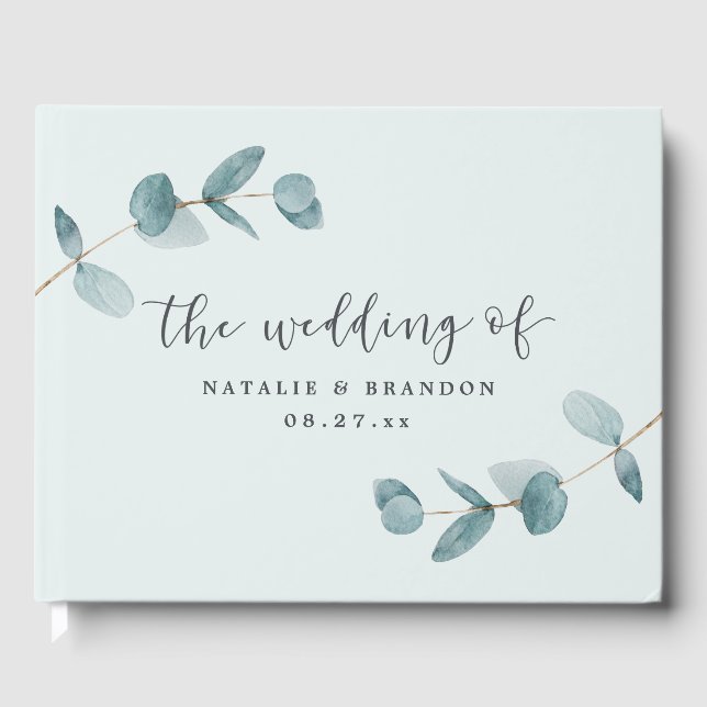 Livre D'or Mariage Ombre Jardin Floral Rose Peony (Recto)
