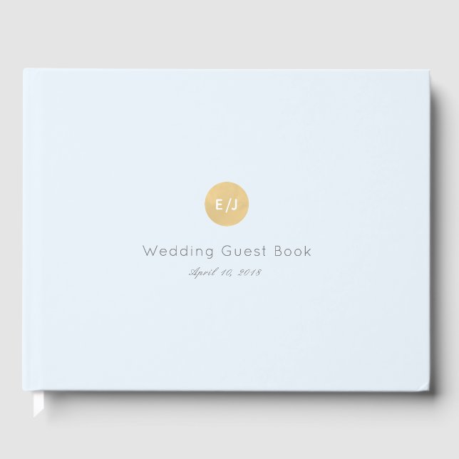 Livre d'or Mariage Pale Blue (Recto)
