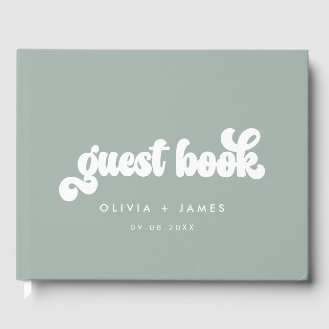 Livre D'or Mariage personnalisable Earthy Boho (Recto)