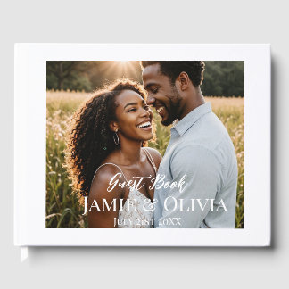 Livre D'or Mariage personnalisé - ajoutez photo et date