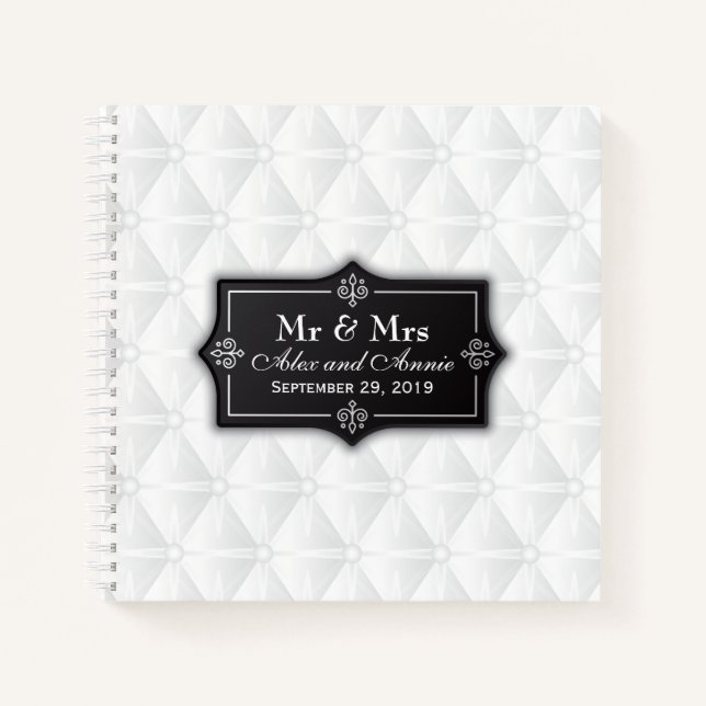 Livre d'or Mariage personnalisé luxueux (Devant)