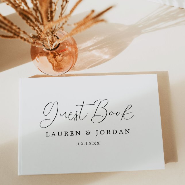 Livre D'or Mariage photo de calligraphie rustique (Créateur téléchargé)