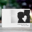 Mariage photo minimaliste de typographie moderne