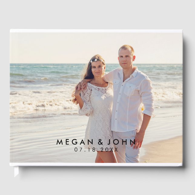 Livre D'or Mariage photo moderne (Recto)