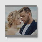 Mariage photo simple et moderne Monogramme