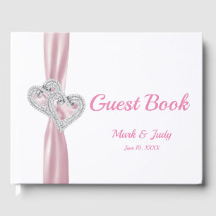 Livre d'or Mariage Pink Diamond Hearts