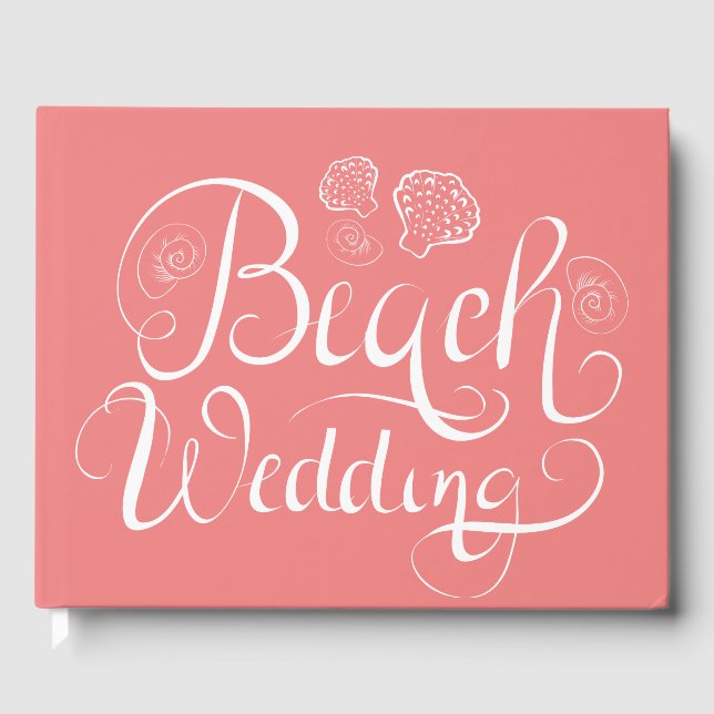 Livre D'or Mariage plage | Ajouter votre texte (Recto)