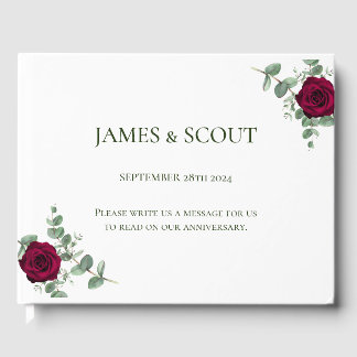 Livre D'or Mariage Red Rose