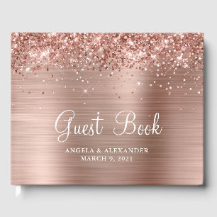Livre D'or Mariage Rose d'huile d'or