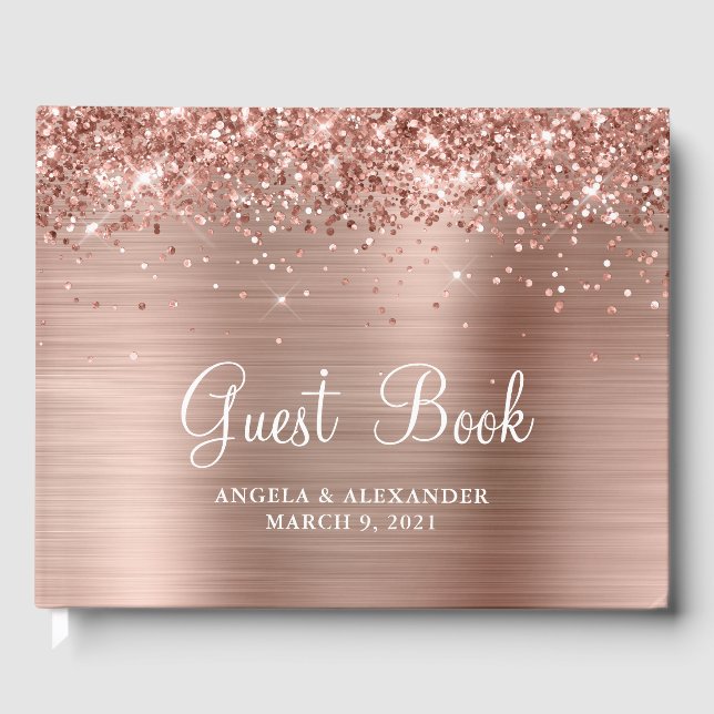 Livre D'or Mariage Rose d'huile d'or (Recto)