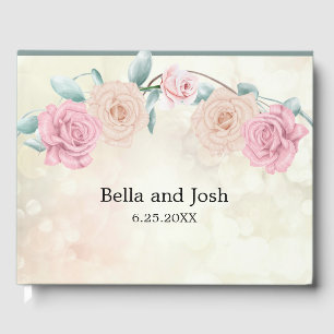 Livre D'or Mariage Rose romantique