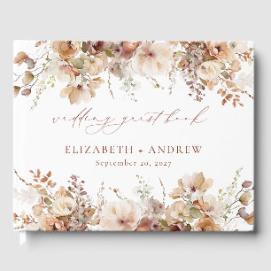Livre D'or Mariage Rustique Boho Garden Flowers