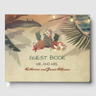 Livre D'or Mariage rustique Tropical Beach