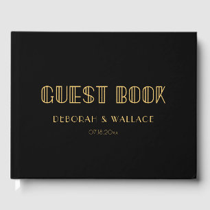 Livre D'or mariage simple art déco vintage années 1920
