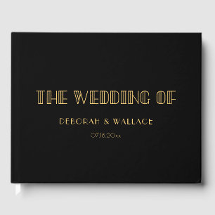 Livre D'or mariage simple art déco vintage années 1920