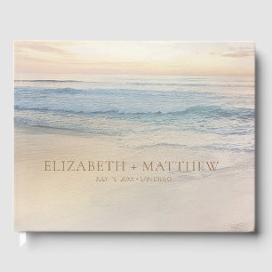 Livre D'or Mariage sur la plage au coucher du soleil Mariag