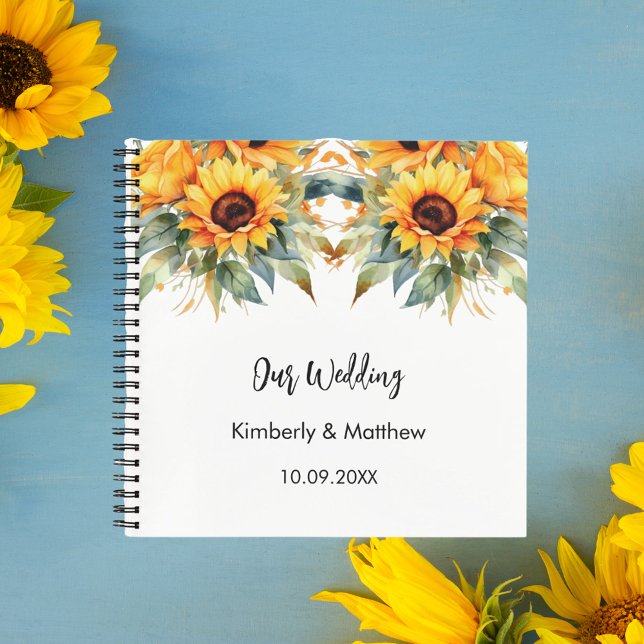 Livre d'or mariage tournesol aquarelle (Créateur téléchargé)