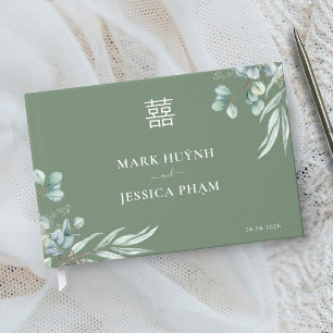 Livre D'or Mariage Vietnamien Eucalyptus Song Hy