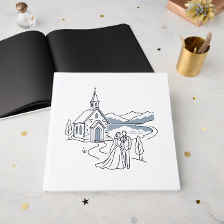 Livre D'or Mariée et marié du lac Chapel Mountain