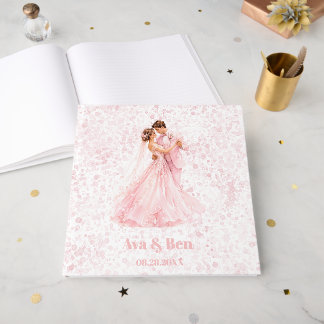 Livre D'or Mariés rose et danse de mariage