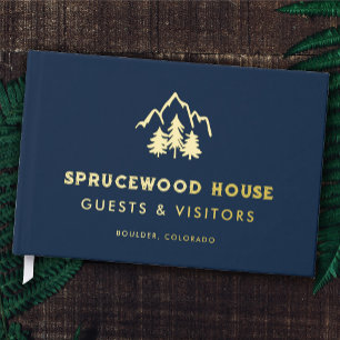 Livre D'or Marine Blue Gold Mountains Pines BnB Cabine de loc