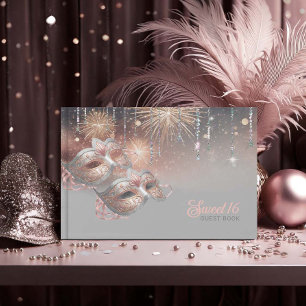Livre D'or Masque de Mascarade Sweet Sixteen Rose Gold ID1032