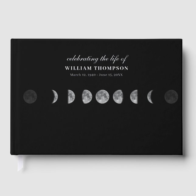 Livre D'or Memorial Celebrating Life Of Funeral Night Moons (Recto)