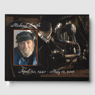 Livre D'or Mémorial de moto personnalisé