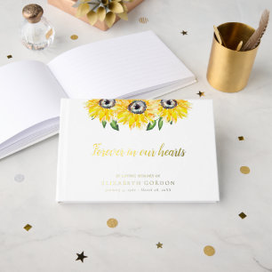 Livre D'or Mémorial des tournesols pour toujours dans nos coe