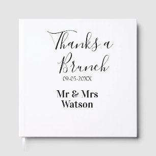 Livre D'or Merci pour un nom de date de brunch simple après l