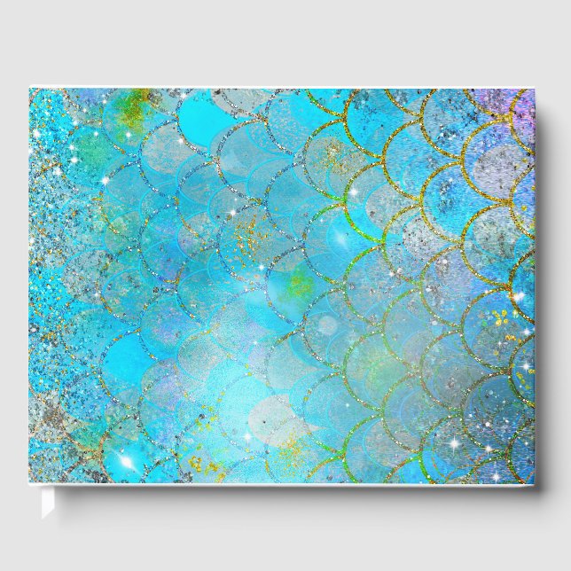 Livre D'or Mermaid Iridescente Pearl Shimmer Parties scintill (Recto)