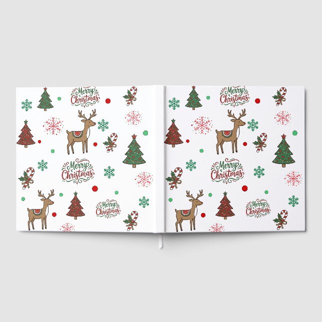 Livre D'or Merry Christmas Family Reunion Memory Guest Book (Complet)