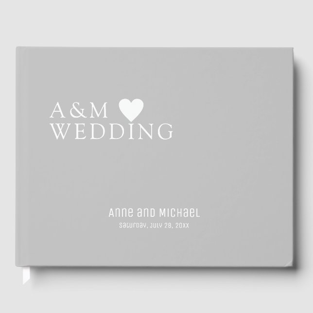 Livre D'or Messages et signatures mariages GRAY (Recto)
