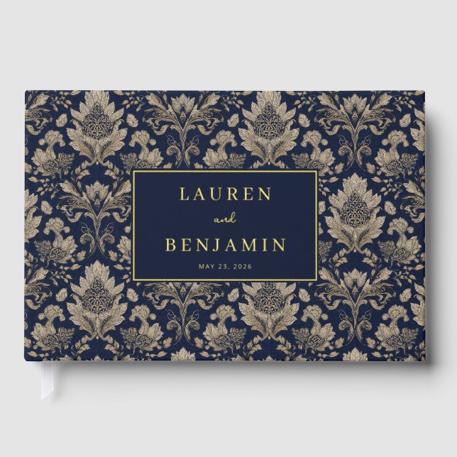 Livre D'or Midnight Baroque Wedding (Recto)