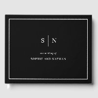 Minimal et chic | Noir avec Mariage frontière blan