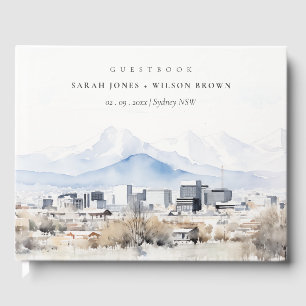 Livre D'or Minimal Salt Lake City Utah Watercolor Mariage