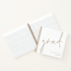 Livre d'or minimaliste Grad Gold Script Graduate