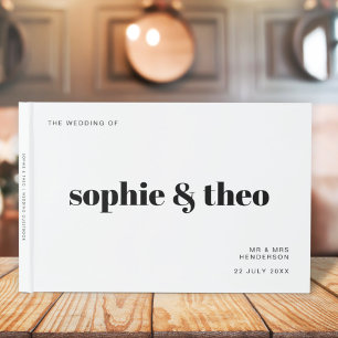 Livre D'or Minimaliste informel   Mariage Décontracté moderne