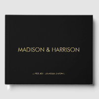 Minimaliste or noir coutume simple Mariage