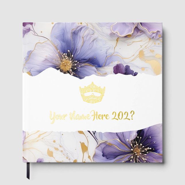 Livre D'or Miss America Alike Crown Foil Scrapbook Foil (Recto)