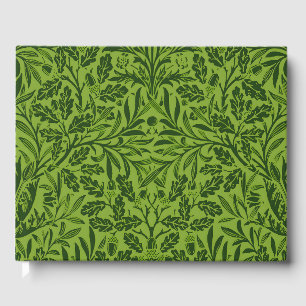 Livre D'or Modèle de feuille de chêne vert sans couture de Wi