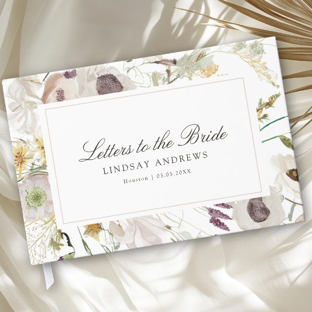 Livre D'or Modern Spring Bridal Shower (Modern Spring Boho Bridal Shower Guest Book)