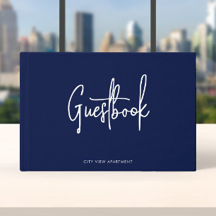 Livre D'or Moderne Minimaliste Couleur Personnalisée Script