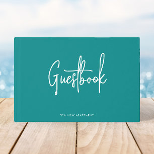 Livre D'or Moderne Minimaliste Couleur Personnalisée Script