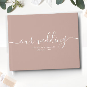 Livre D'or Moderne minimaliste élégant chic Dusty Mariage